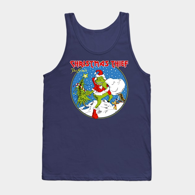 Christmas Thief Tank Top by demonigote